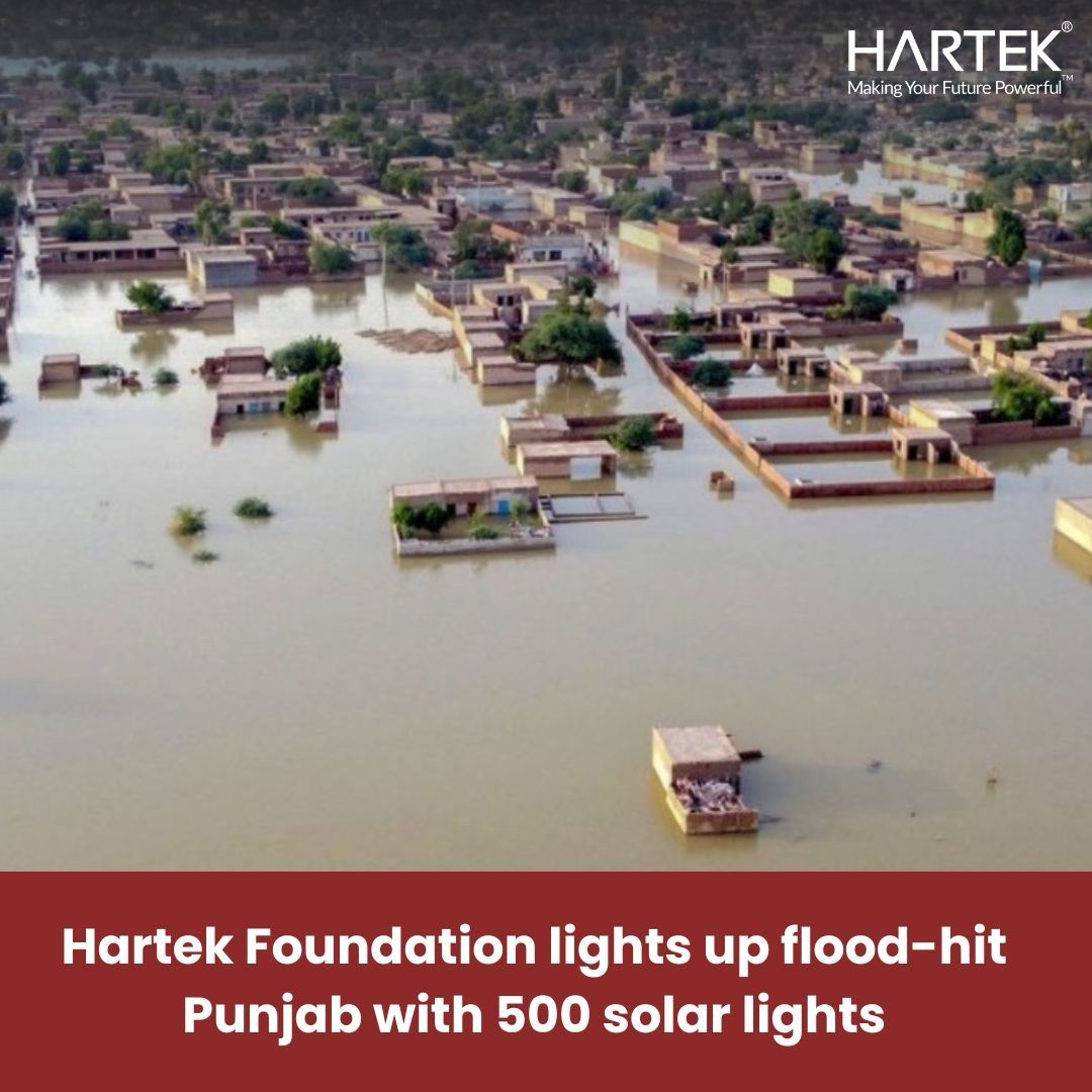 Hartek Foundation lights up flood-hit Punjab with 500 solar Lights