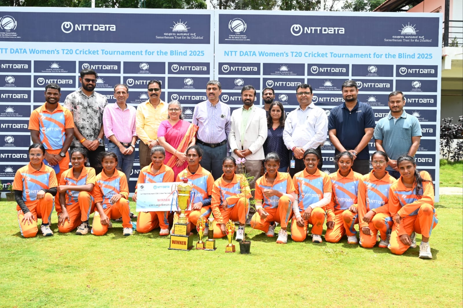 India Orange Lifts the NTT DATA Women’s T20 Cricket Tournament for the Blind 2025