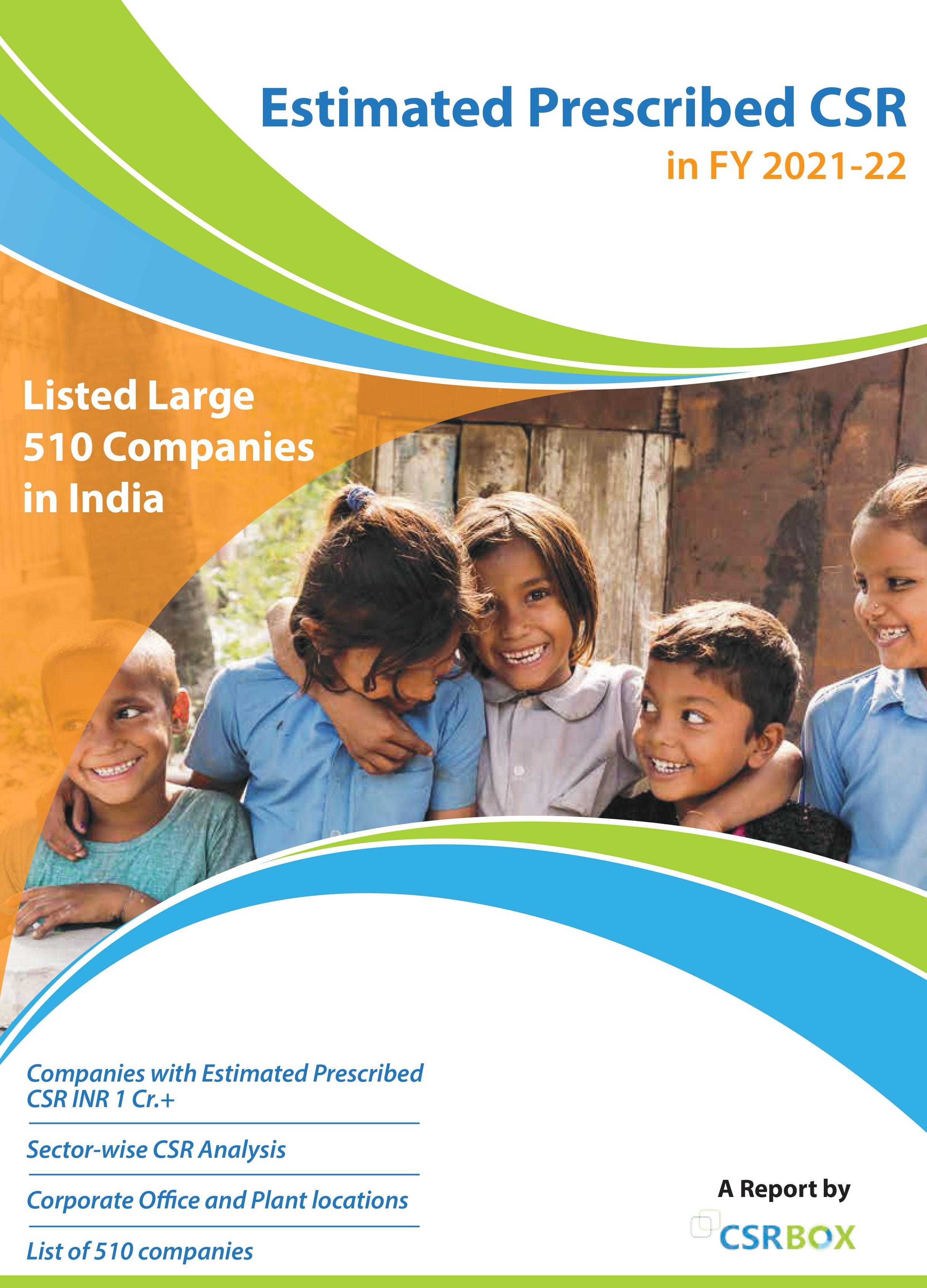 Estimated Prescribed CSR of big 500 companies FY 2021-22